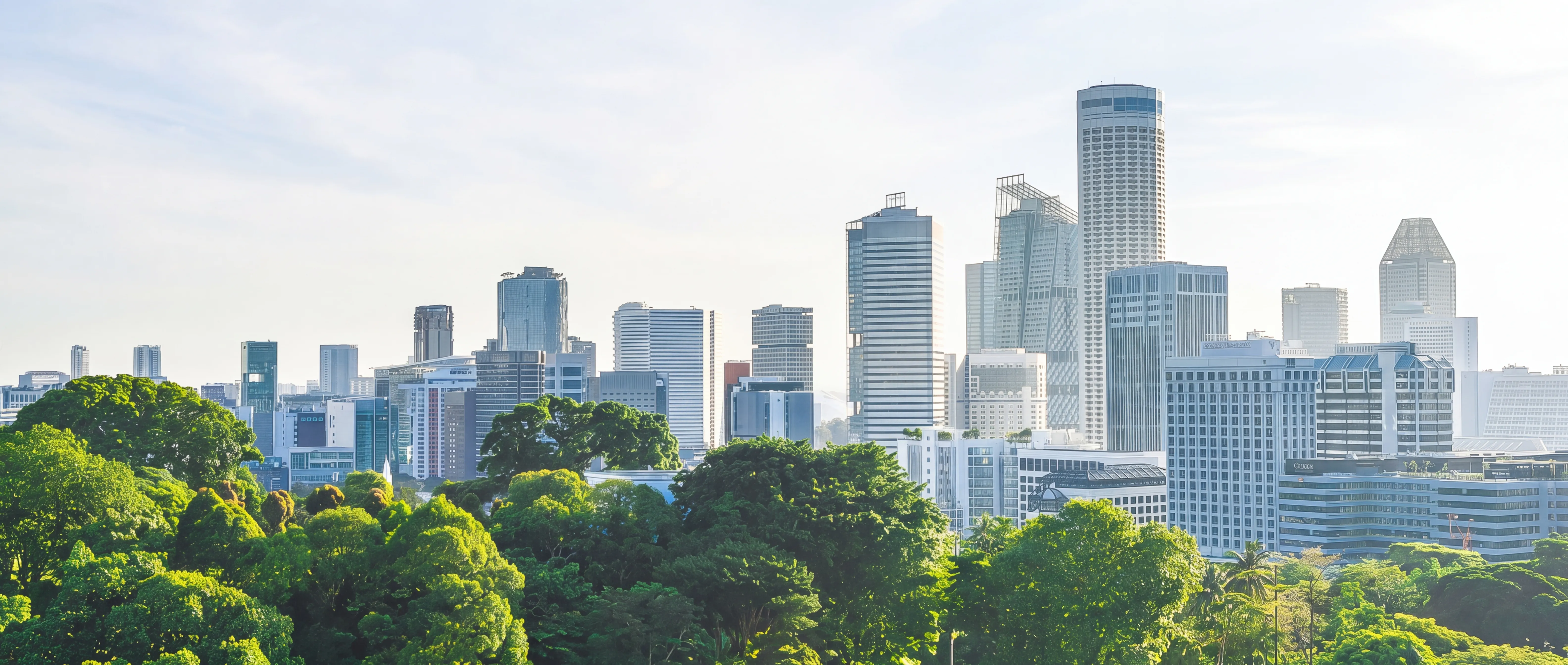 Modern Florida city skyline representing sustainable commercial construction and property management excellence.